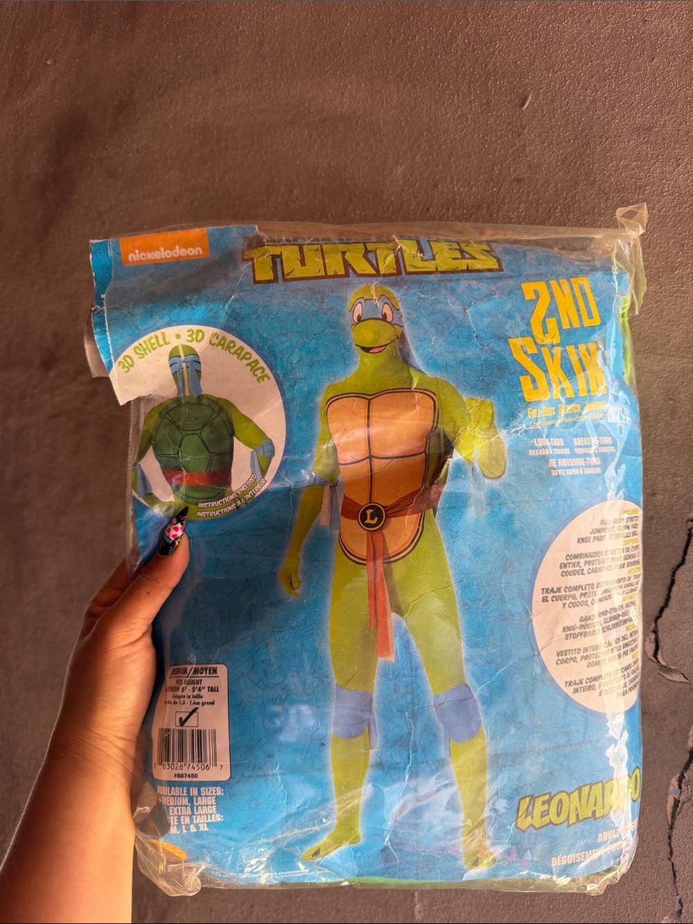 Nickelodeon Teenage Mutant Ninja Turtles Leonardo Green Costume 2nd Skin